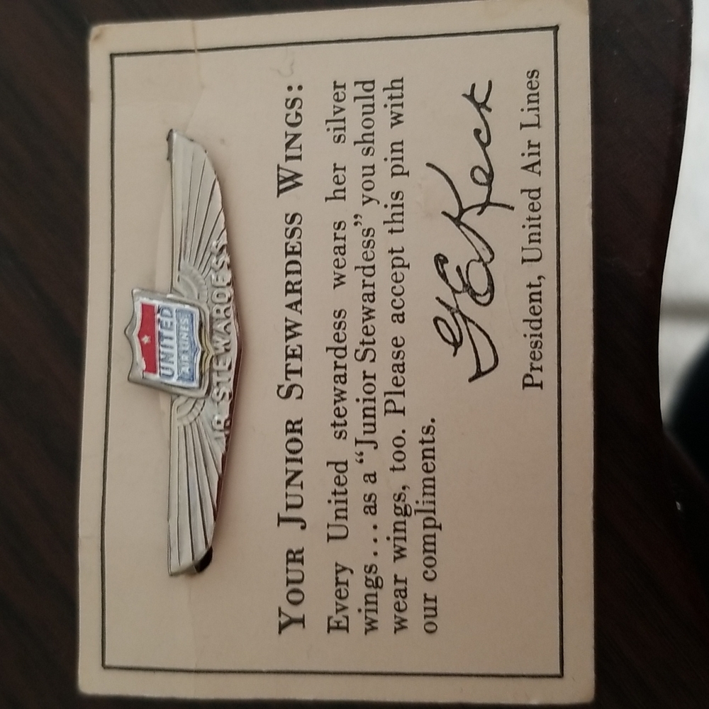 Vintage Jr. Stewardess pin
